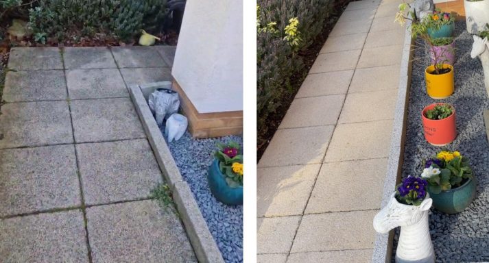 Before & After Patio Clean